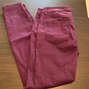 Refuge Maroon Skinny Jeans